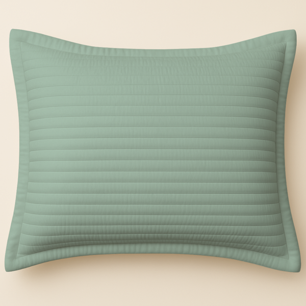 Porta Travesseiro Verde Seco com Detalhes Ripado – Linha Elena Kids