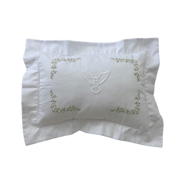 Almofada Decorativa Espírito Santo Bordada - Percal 100% Algodão
