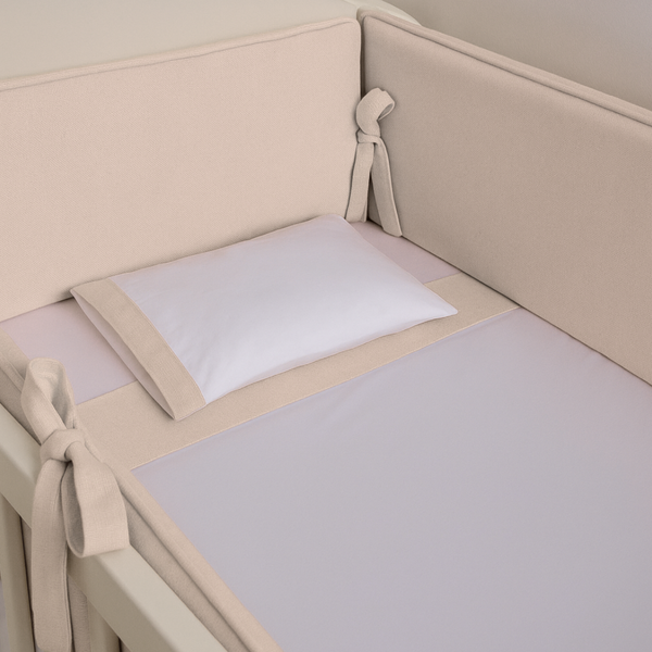 Lençol de Berço Coleção Linho Poesia - 03 peças Linho