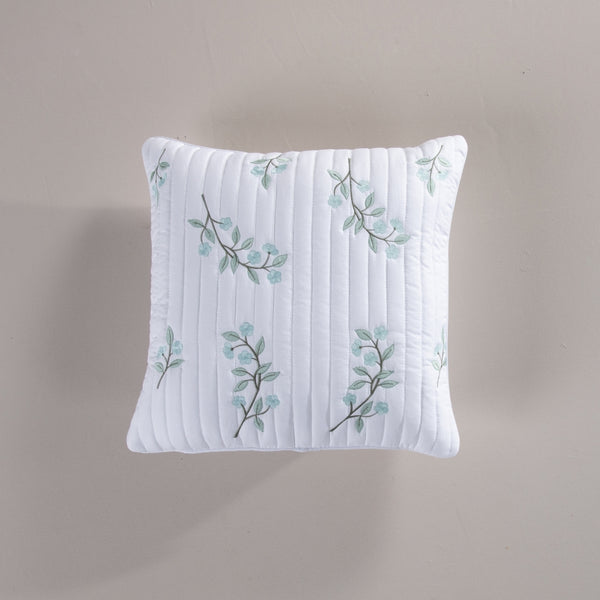 Almofada Decorativa Flores para Elena Verde Seco