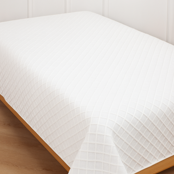 Cobre Leito Para Cama Auxiliar Tricot Algodão Cozy Cottage Cream