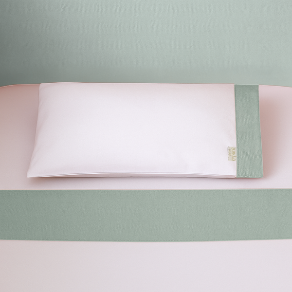 Lençol de Berço Coleção Linho Poesia - 03 peças Linho Verde