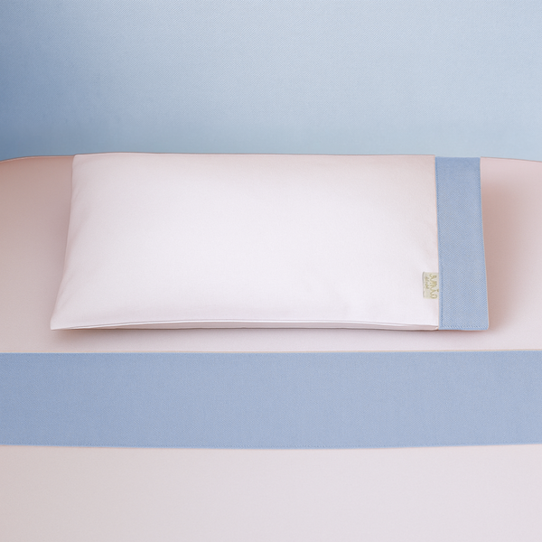 Lençol de Berço Coleção Linho Poesia - 03 peças Linho Azul