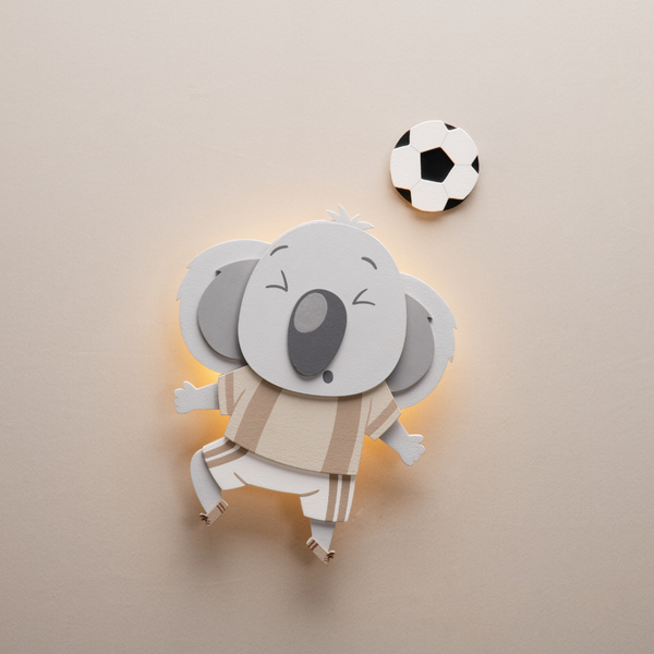 Luminária Decorativa Coala Jogador - Futbaby
