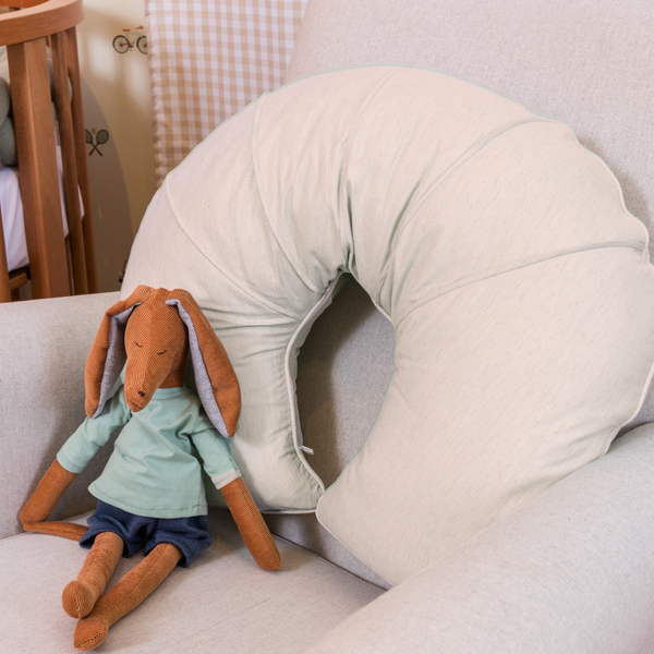 Almofada de Amamentação Linho 100% Algodão - Coleção Classic Poesia