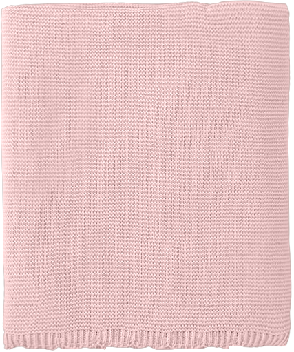 Cobre Leito Para Berço Tricot Algodão Delicate Rosa Ballerina