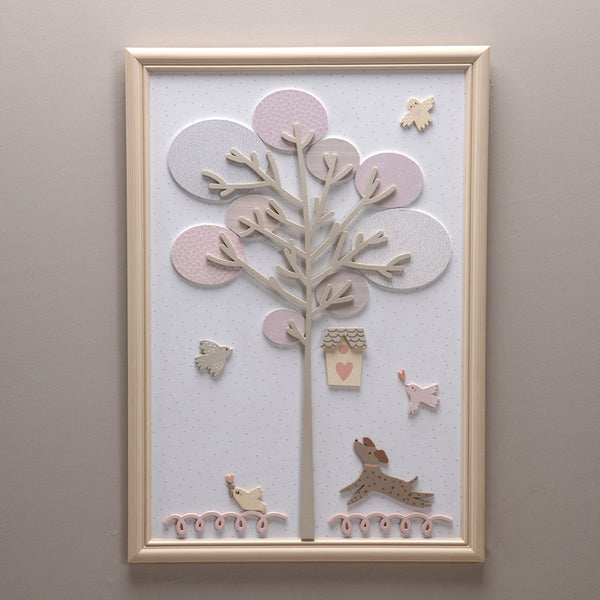 Quadro Decorativo Jardim das Passarinhas - Passarinha