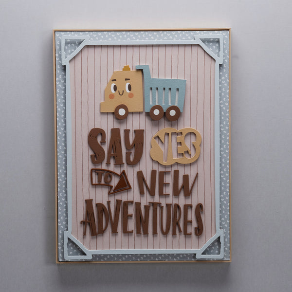 Quadro Decorativo Pequeno Explorador - Passeio de Amigos