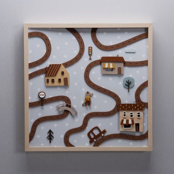 Quadro Decorativo Cidade Mágica - Passeio de Amigos