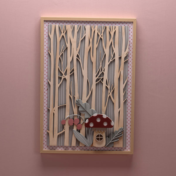 Quadro Decorativo Bosque das Fadas - Pequena Fada